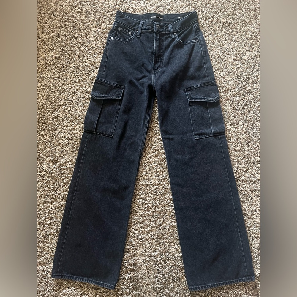 Denim Forum High Rise Cargo - Picture 5 of 7